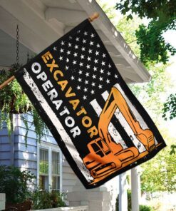 excavator operator flag 3497