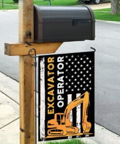 excavator operator flag 4531