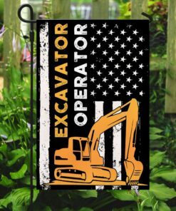 excavator operator flag 4939