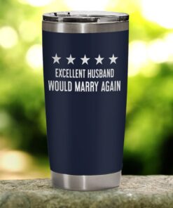 excellent husband laser engraved 20oz tumbler navy color 3088