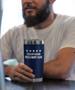 excellent husband laser engraved 20oz tumbler navy color 5900