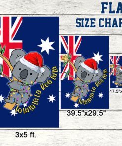 fa la la la la koa la la koala christmas australian flag bnn737f 1594
