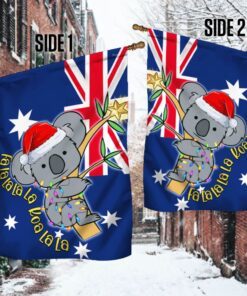 fa la la la la koa la la koala christmas australian flag bnn737f 2295