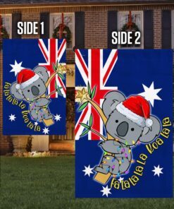 fa la la la la koa la la koala christmas australian flag bnn737f 3204