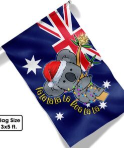 fa la la la la koa la la koala christmas australian flag bnn737f 3787