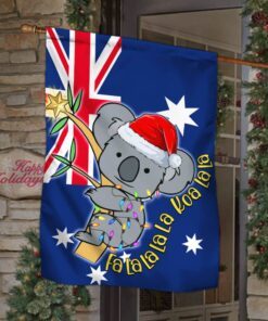 fa la la la la koa la la koala christmas australian flag bnn737f 6050