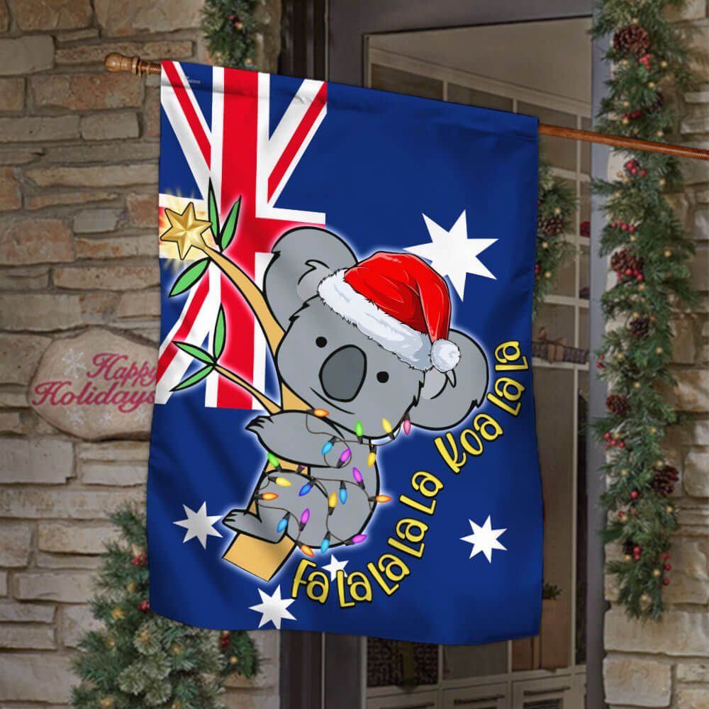Fa La La La La Koa La La Koala Christmas Australian Flag BNN737F - Image 2