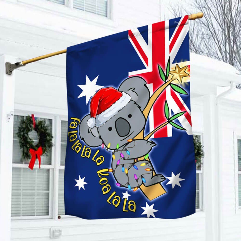 Fa La La La La Koa La La Koala Christmas Australian Flag BNN737F