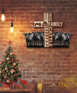 faith family cattle american hanging metal sign ddh2956ms 3048