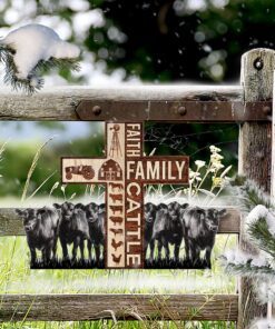 faith family cattle american hanging metal sign ddh2956ms 4951