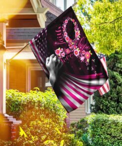 faith hope love breast cancer flag 8625