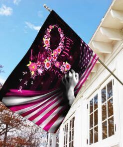 faith hope love breast cancer flag 8738