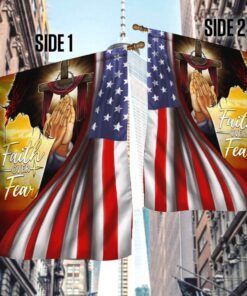 faith over fear. jesus under american flag thb3542f 5264