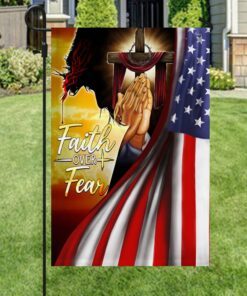 faith over fear. jesus under american flag thb3542f 5795