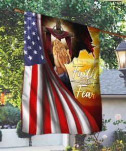 faith over fear. jesus under american flag thb3542f 8570