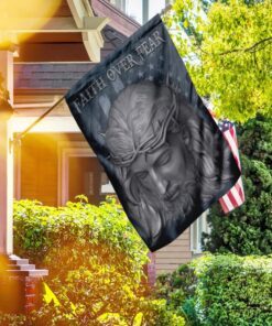 faith over fear jesus american u.s. flag 2126