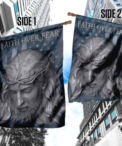 faith over fear jesus american u.s. flag 2273