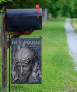 faith over fear jesus american u.s. flag 4435