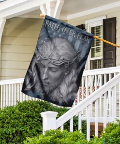 faith over fear jesus american u.s. flag 6701