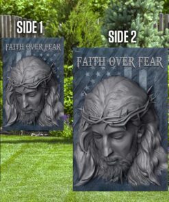 faith over fear jesus american u.s. flag 8743