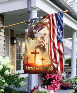 faith over fear jesus cross flag mlh1748f 4307