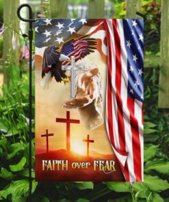 faith over fear jesus cross flag mlh1748f 6702
