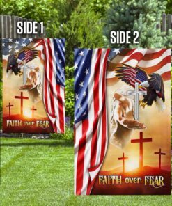 faith over fear jesus cross flag mlh1748f 7383