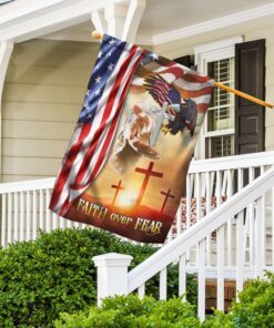 faith over fear jesus cross flag mlh1748f 8491