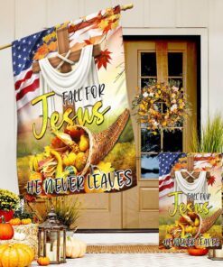 fall for jesus he never leaves christian lover flag bnn493f 5030
