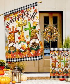 fall gnomes halloween thanksgiving door cover &amp banner home decor tpt304ds 2322