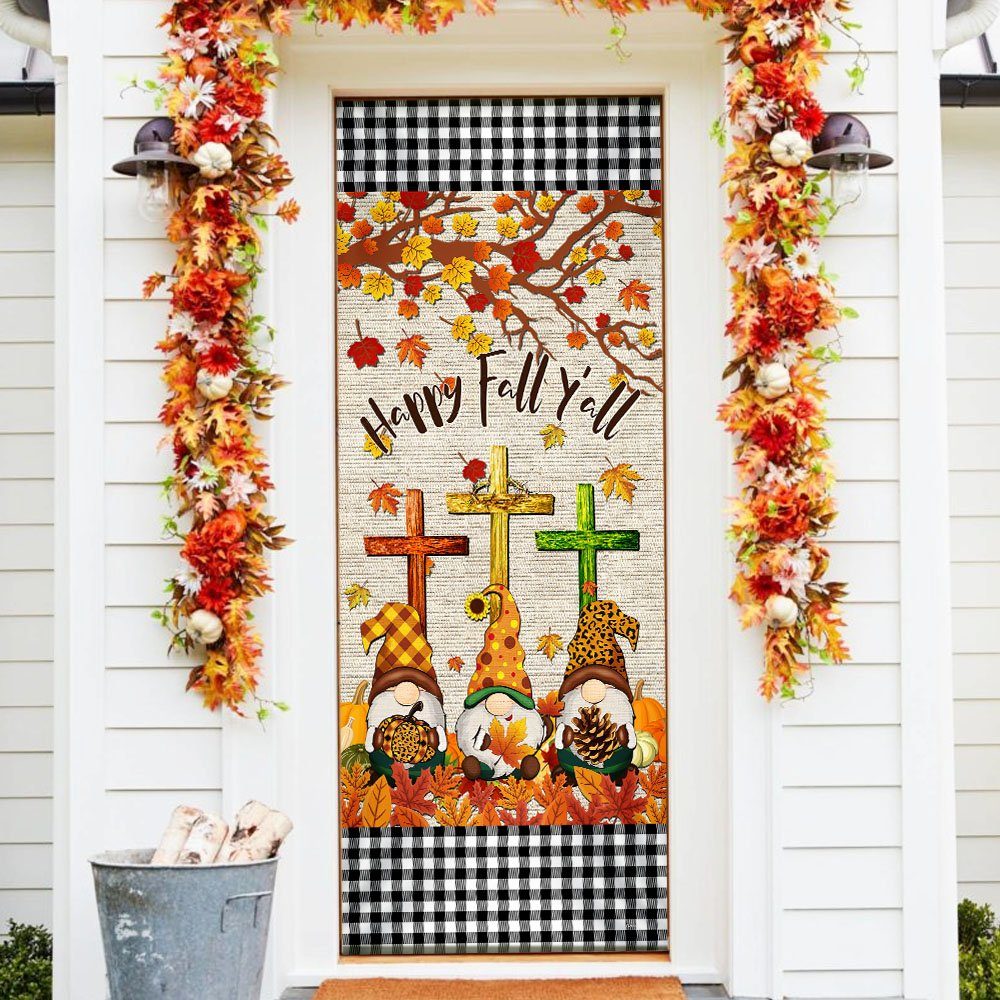 Fall Gnomes Halloween Thanksgiving Door Cover & Banner Home Decor TPT304DS - Image 4