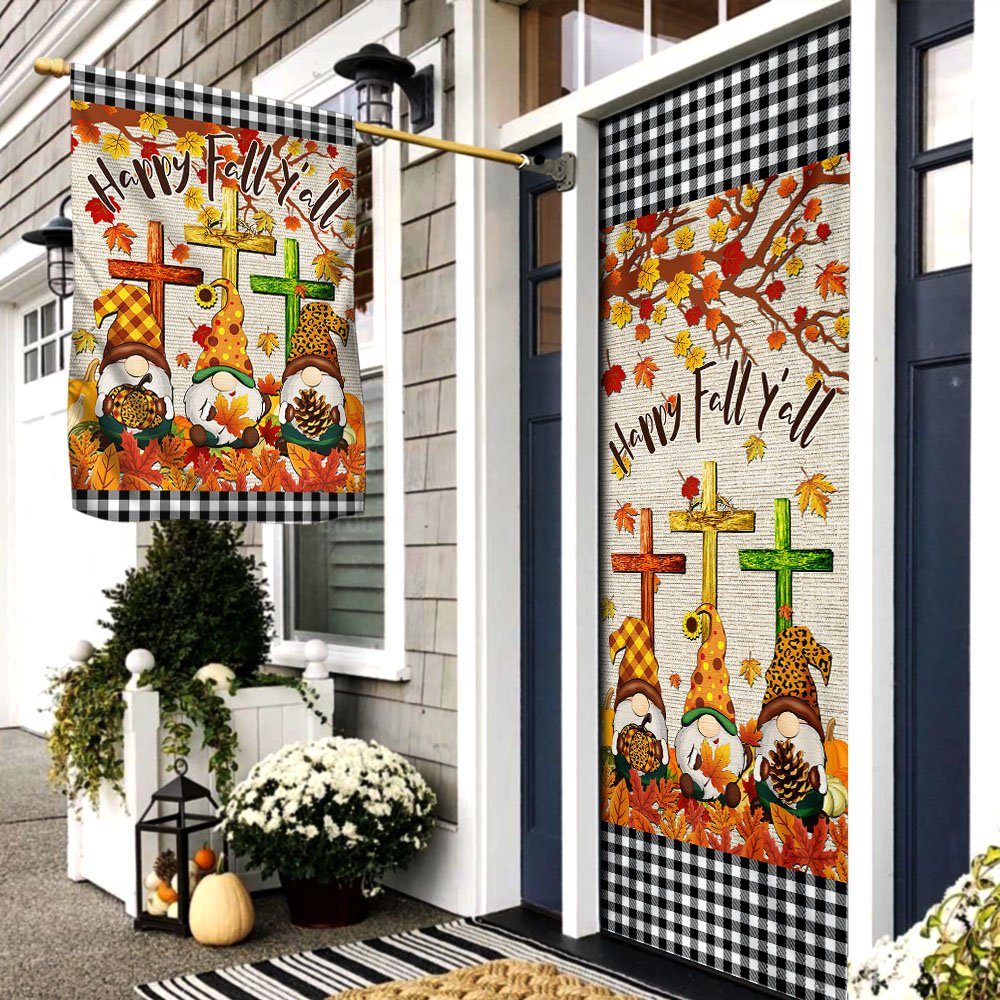 Fall Gnomes Halloween Thanksgiving Door Cover & Banner Home Decor TPT304DS - Image 2