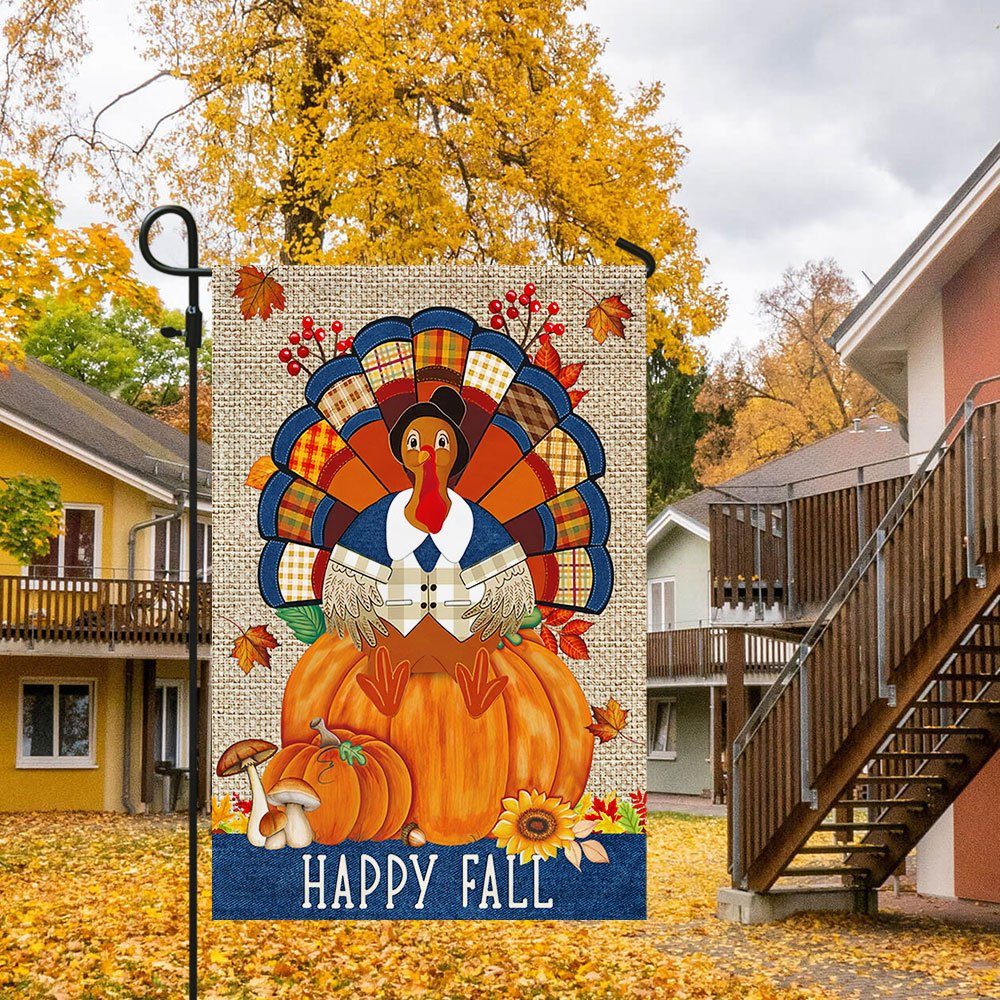 Fall Happy Fall Flag Turkey Decorative LNT546F - Image 3