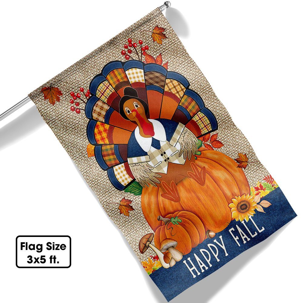 Fall Happy Fall Flag Turkey Decorative LNT546F - Image 6