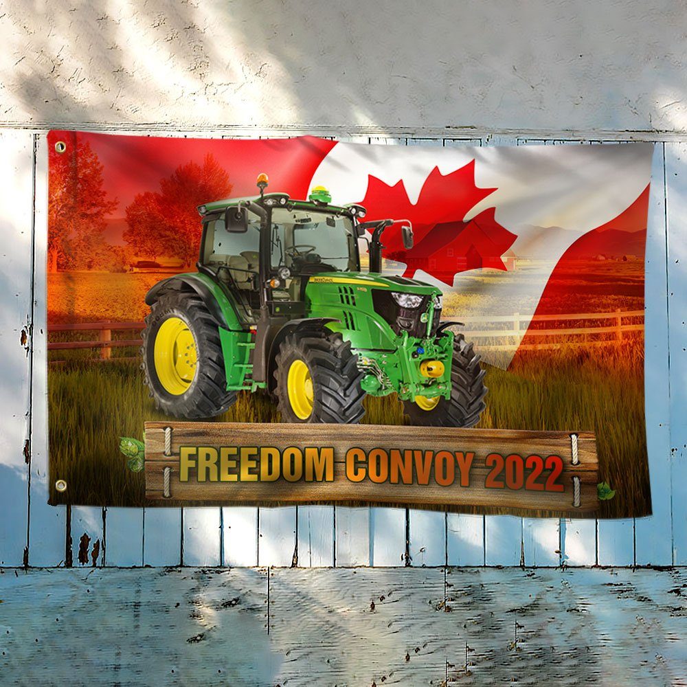 Farmers For Freedom Grommet Flag, Freedom Convoy 2022, Canadian Farmers, Mandate Freedom QNK1065GF - Image 3