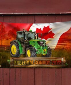 farmers for freedom grommet flag, freedom convoy 2022, canadian farmers, mandate freedom qnk1065gf 8590