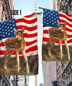 fawn deer american flag qnn591fv1 5733