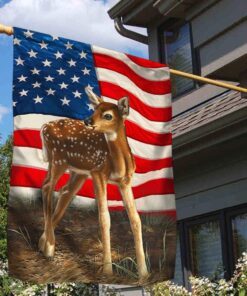 fawn deer american flag qnn591fv1 7510