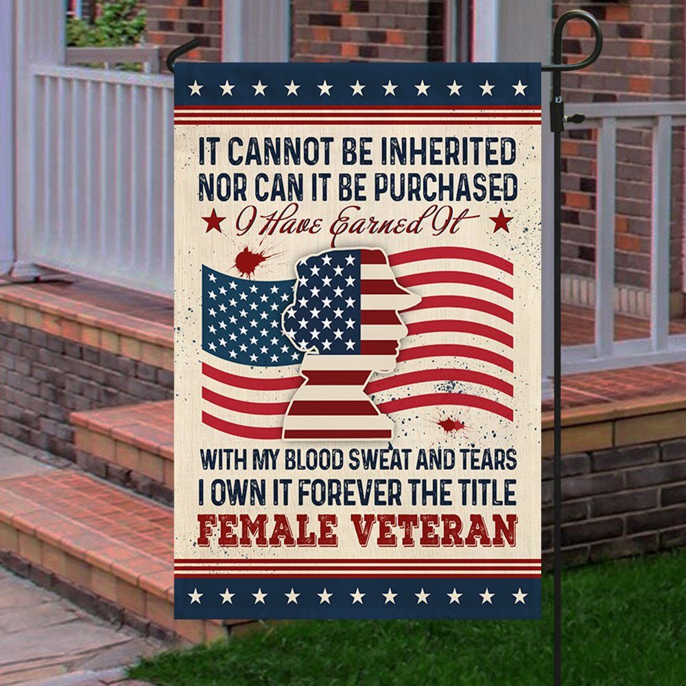 Female Veteran Flag Forever The Title Female Veteran MLH1908F - Image 4