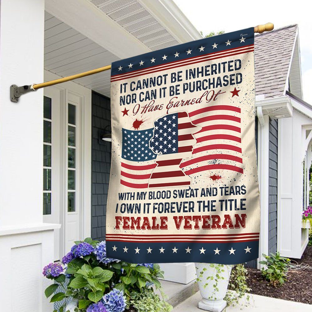 Female Veteran Flag Forever The Title Female Veteran MLH1908F