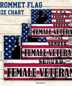 female veteran us grommet flag proud to have served dbd3384gf 5345