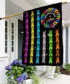 Fight Cancer In All Colors American Flag THN3624F