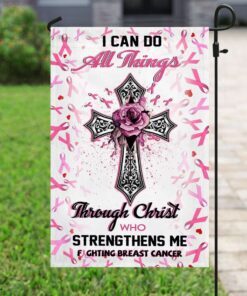 fighting breast cancer flag 1652