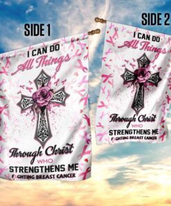 fighting breast cancer flag 1720