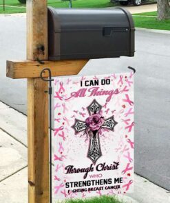 fighting breast cancer flag 2766
