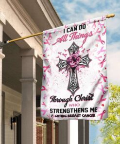 Fighting Breast Cancer Flag
