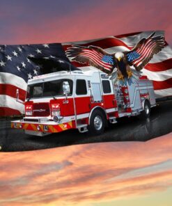 fire engine, firefighter american flag thn3712gfv5 8890
