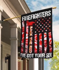 Firefighter - Back The Red Flag