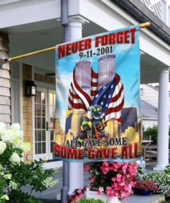 Firefighter 343. Never Forget 9-11-2001 Flag