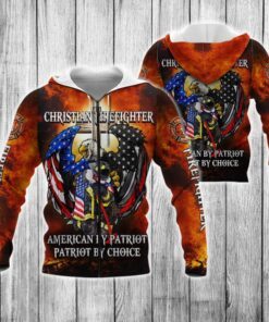 Firefighter 3D Zip Hoodie Back The Red Line Love LNT60ZH